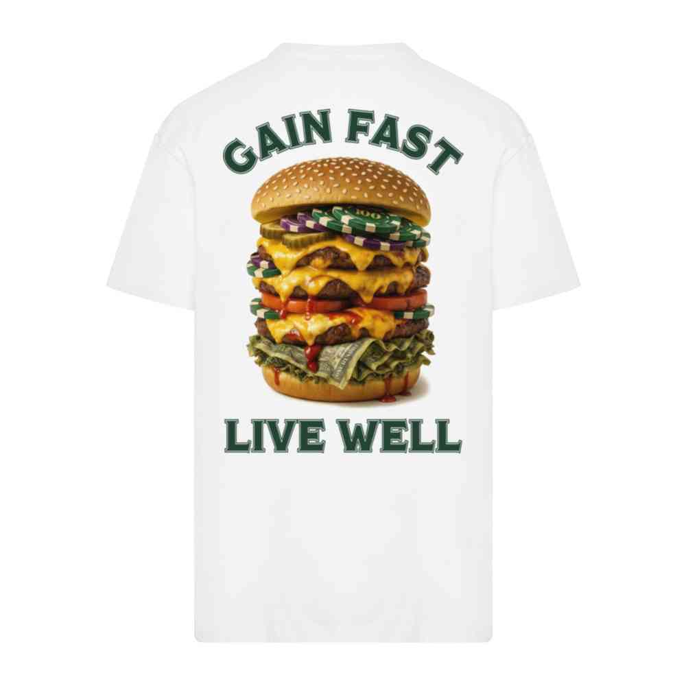 Mister Tee Upscale - Heavy Burger Heavy Oversize Tshirt Homme - Blanc